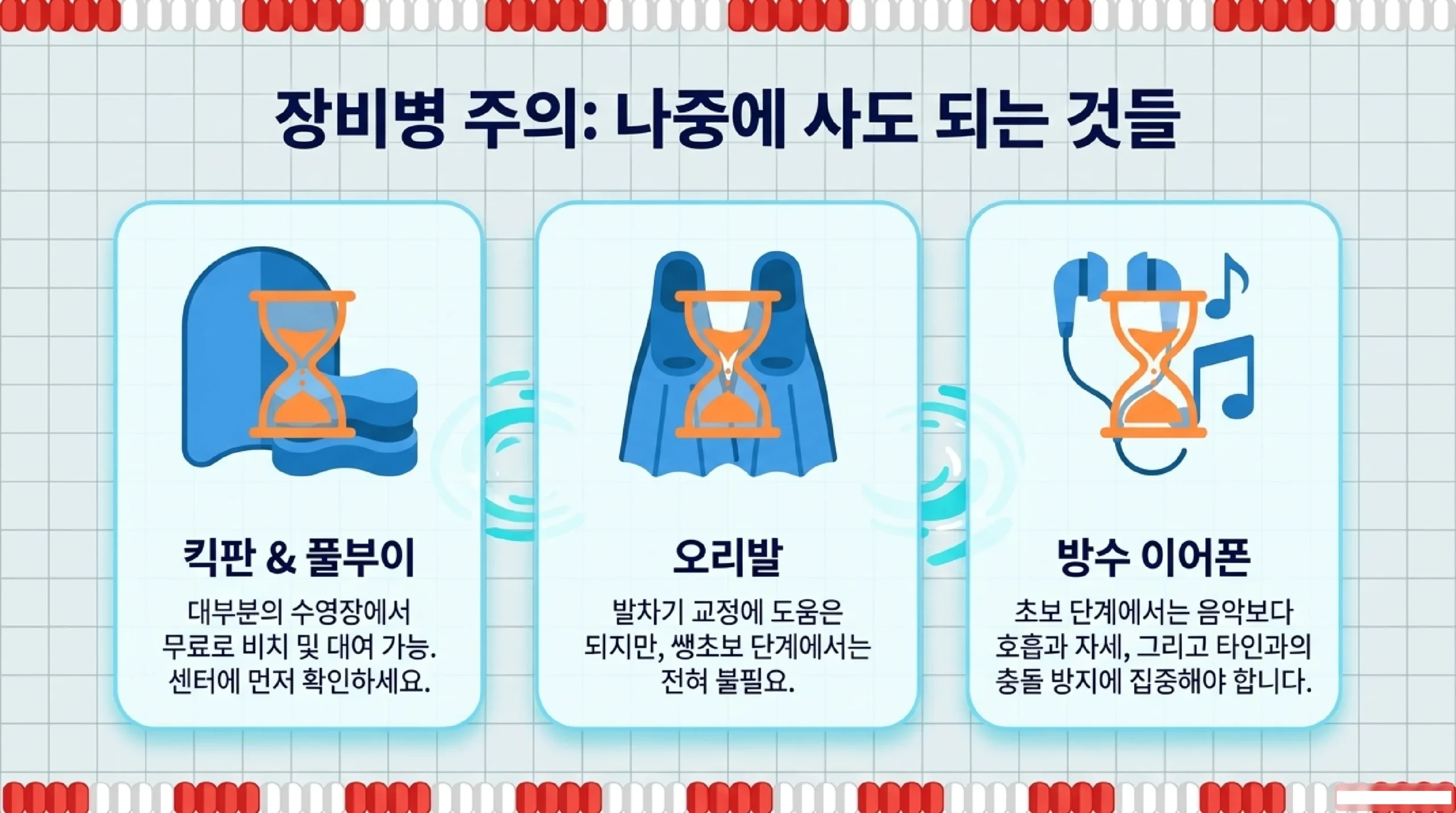 수영 초보자가 자주 하는 실수 7가지 — 호흡법·킥·팔 동작 교정