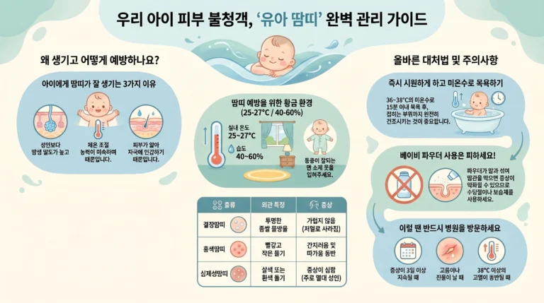 초여름 유아 땀띠 대처법 | 원인·예방·집에서 할 수 있는 방법