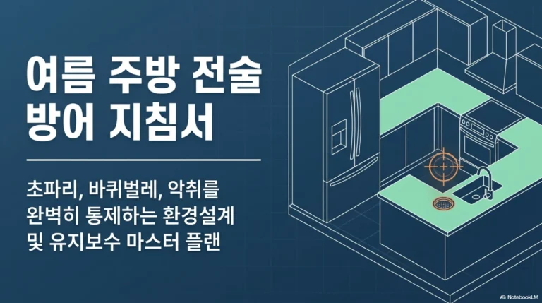 여름 주방 벌레·냄새 관리 — 초파리·바퀴벌레 완전 차단법