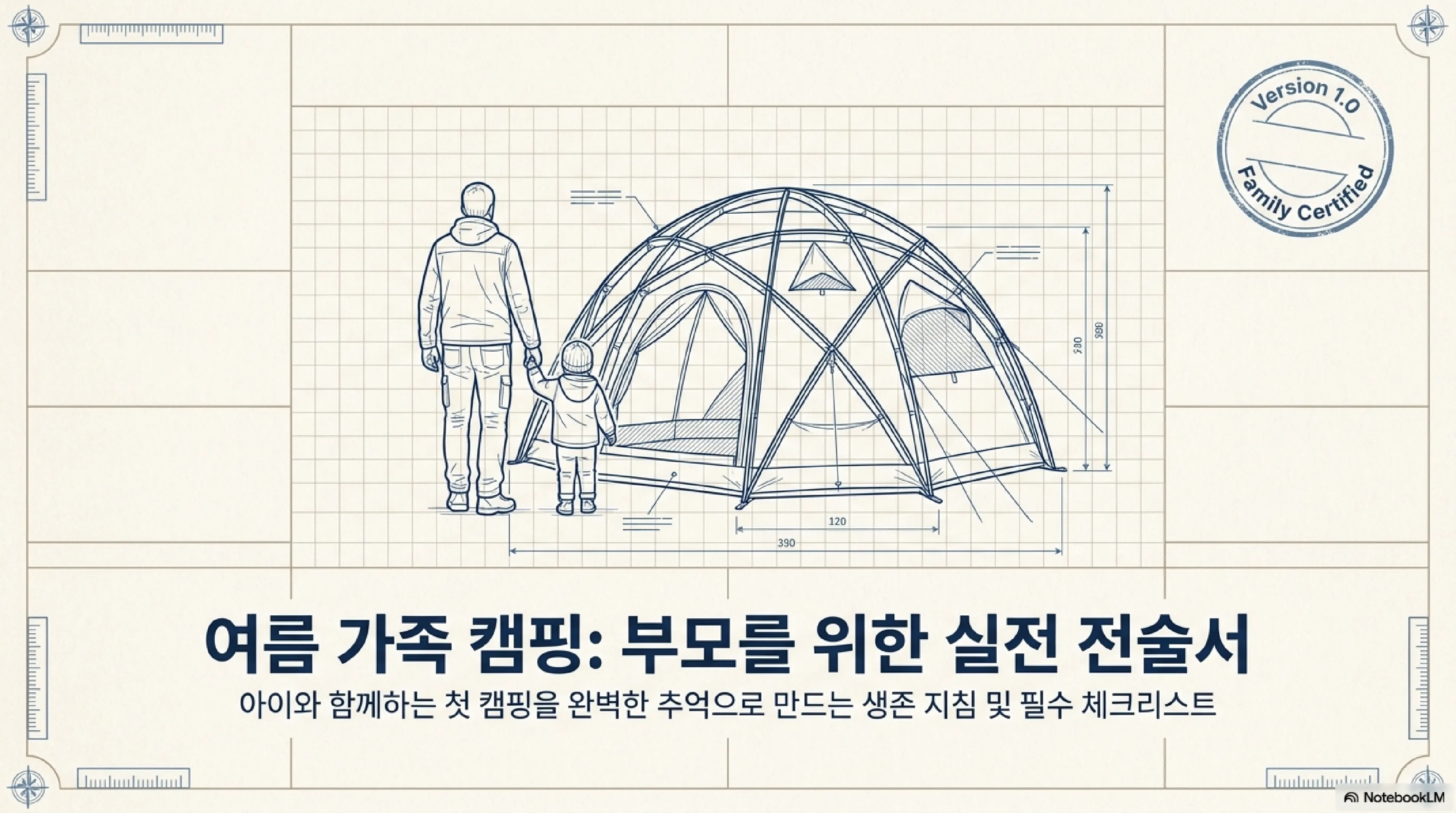 여름 가족 캠핑 준비물 체크리스트 인포그래픽