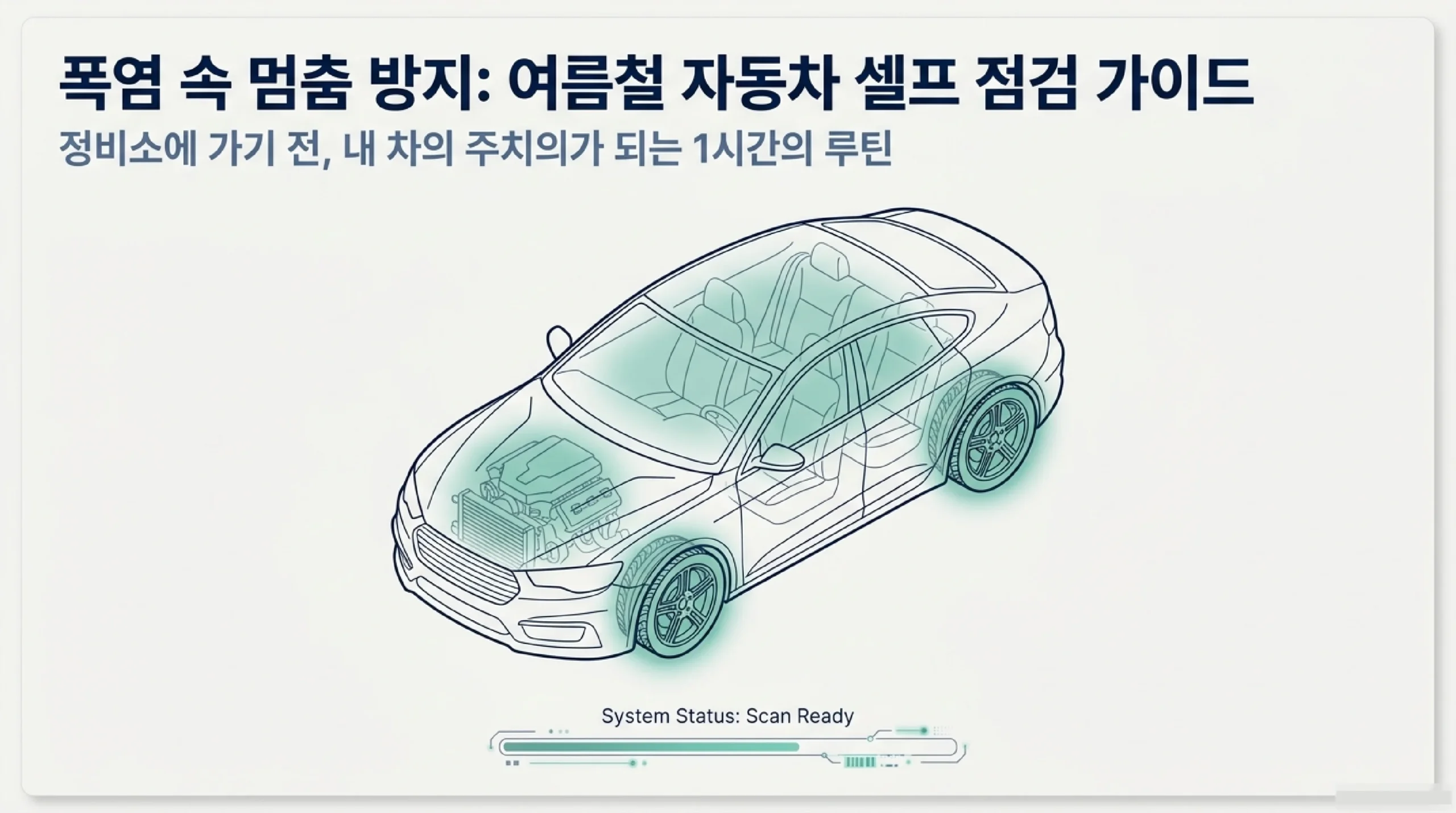 폭염 속 멈춤 방지 — 여름철 자동차 셀프 점검 개요