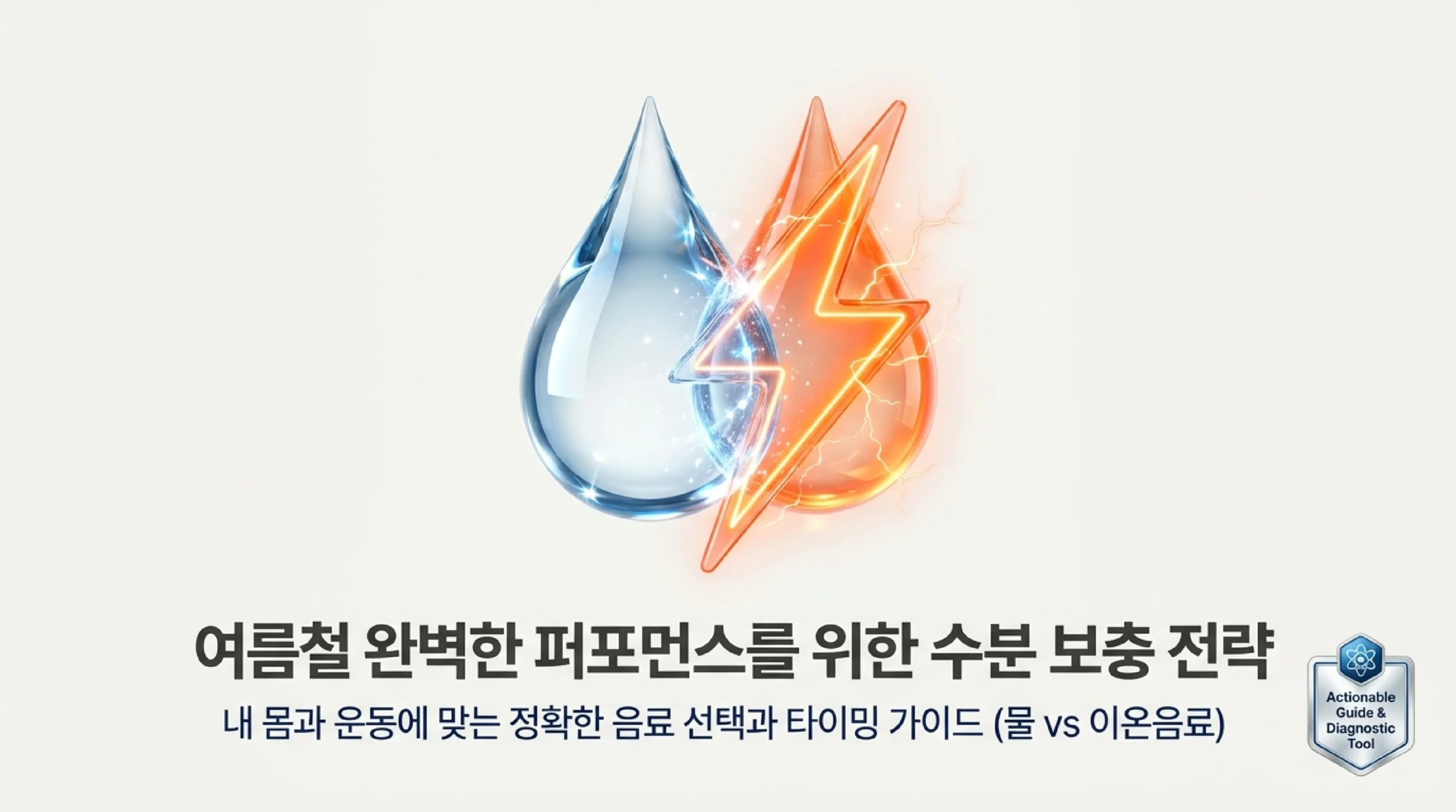 여름철 수분 보충 전략 — 물 vs 이온음료 선택 가이드 개요