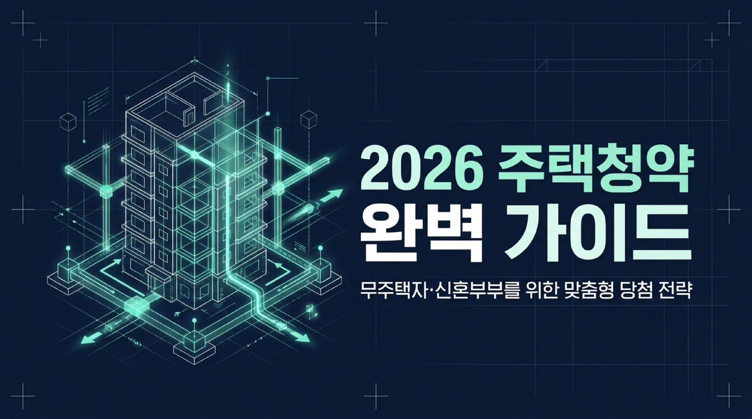 2026 주택청약 통장·신청 조건 — 무주택자·신혼부부 당첨 전략 가이드