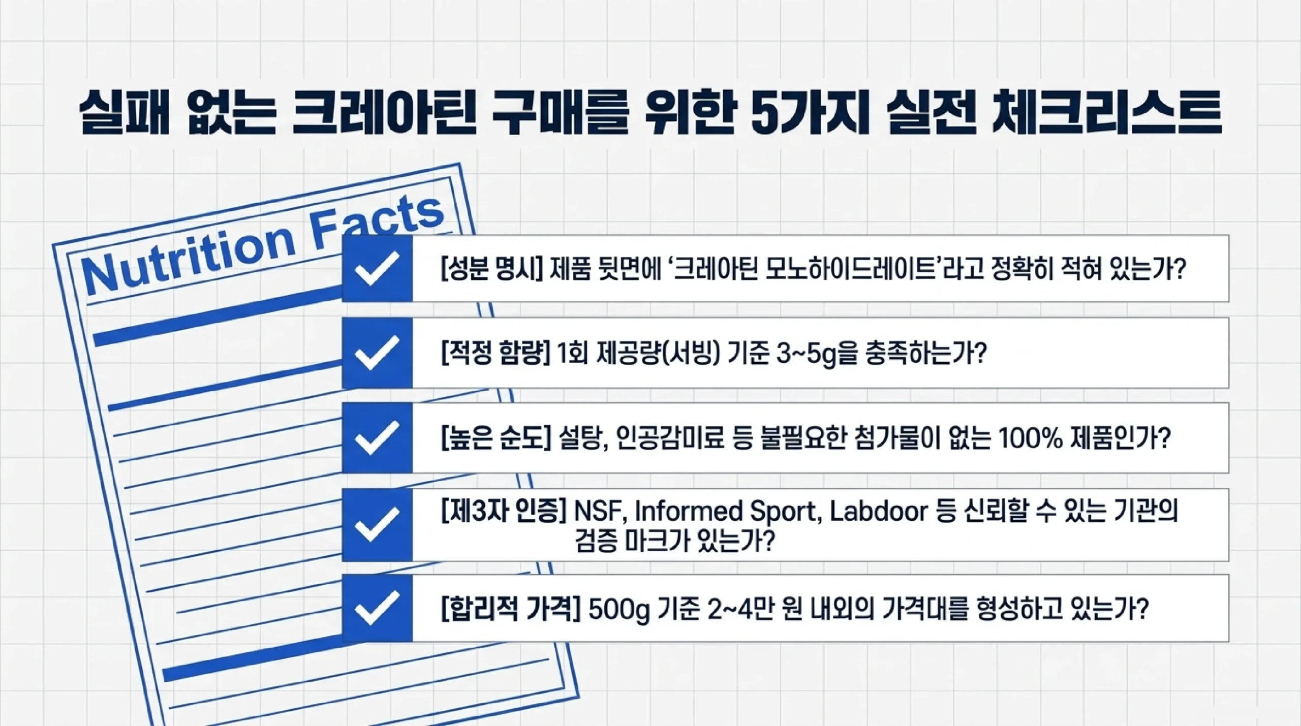 크레아틴 탈모·신장 손상 — 과학이 말하는 팩트와 과장된 괴담 구분