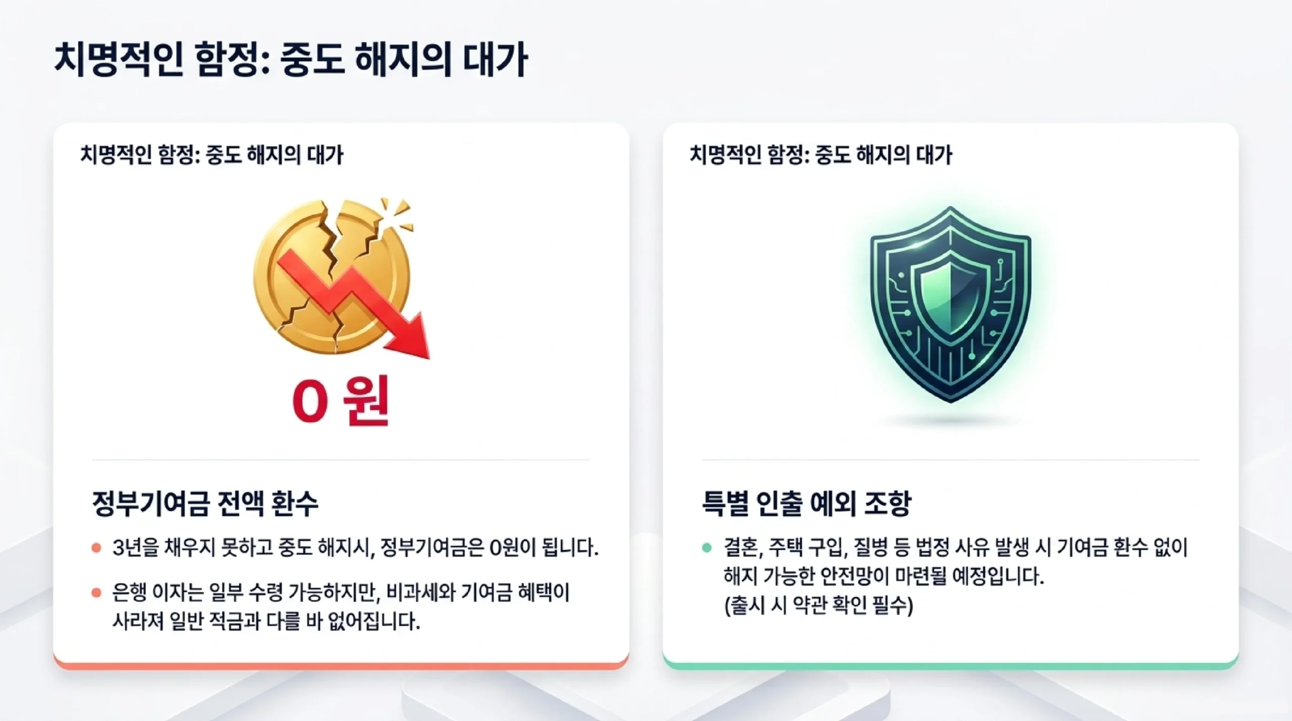청년미래적금 만기 수령액 시뮬레이션 — 월 50만원 3년 납입 시 일반형·우대형 비교
