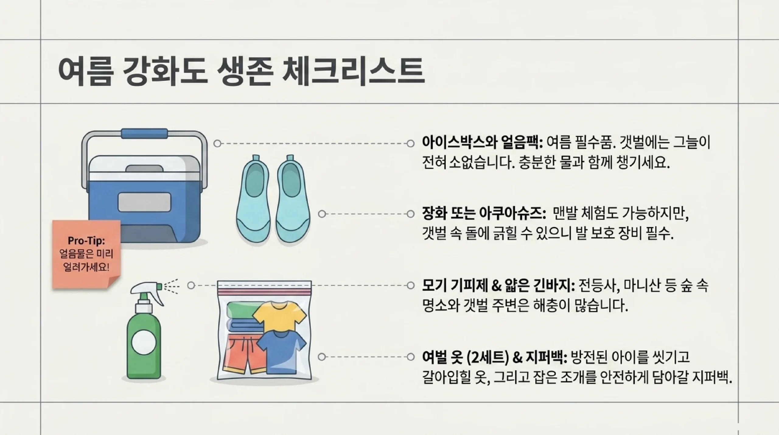 강화도 당일 여행 준비물과 성수기 주의사항