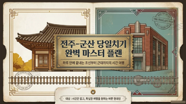 전주·군산 당일 여행 코스 — 먹거리·볼거리 완전 정리