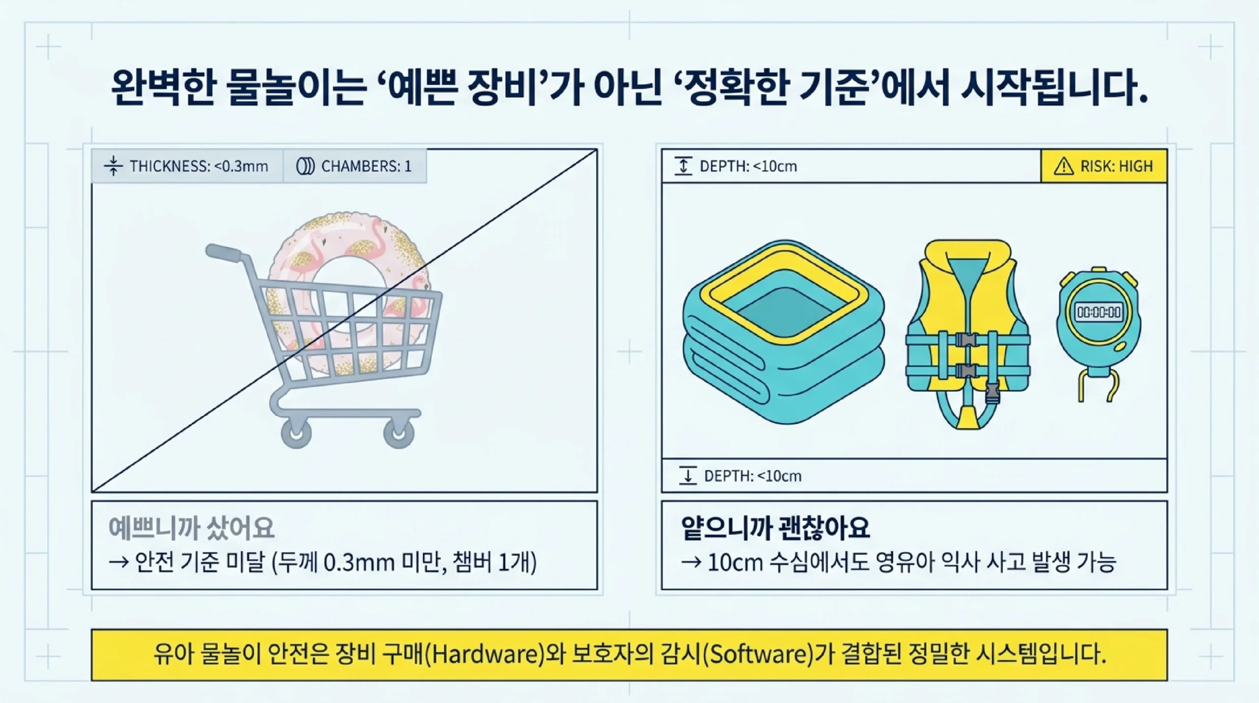 유아 비닐풀장 나이별 수심·사이즈 기준 — 6개월~5세 연령별 안전 풀장 선택 가이드