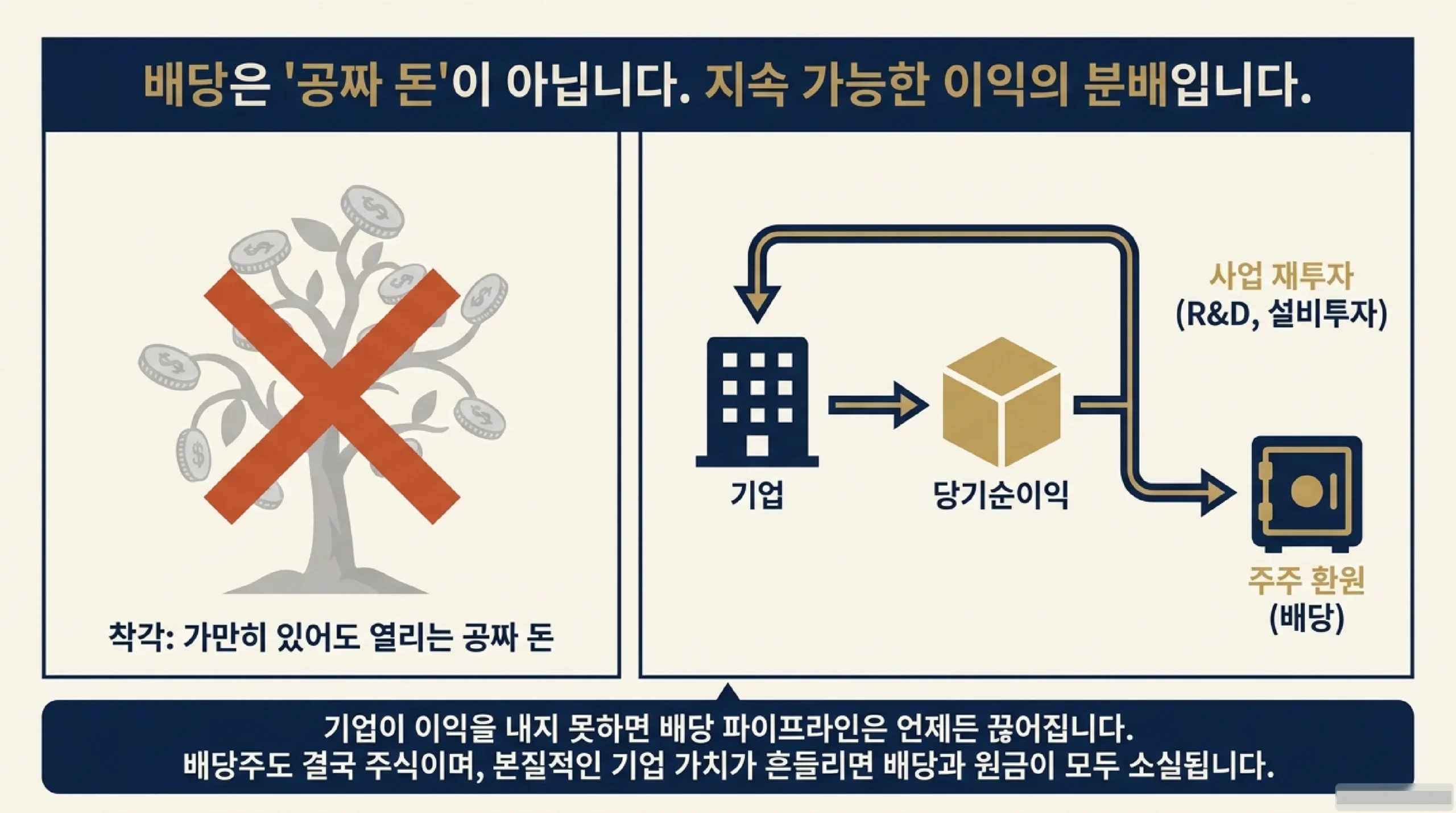 배당주 핵심 지표 — 배당수익률·배당성향·EPS 공식과 안전 기준