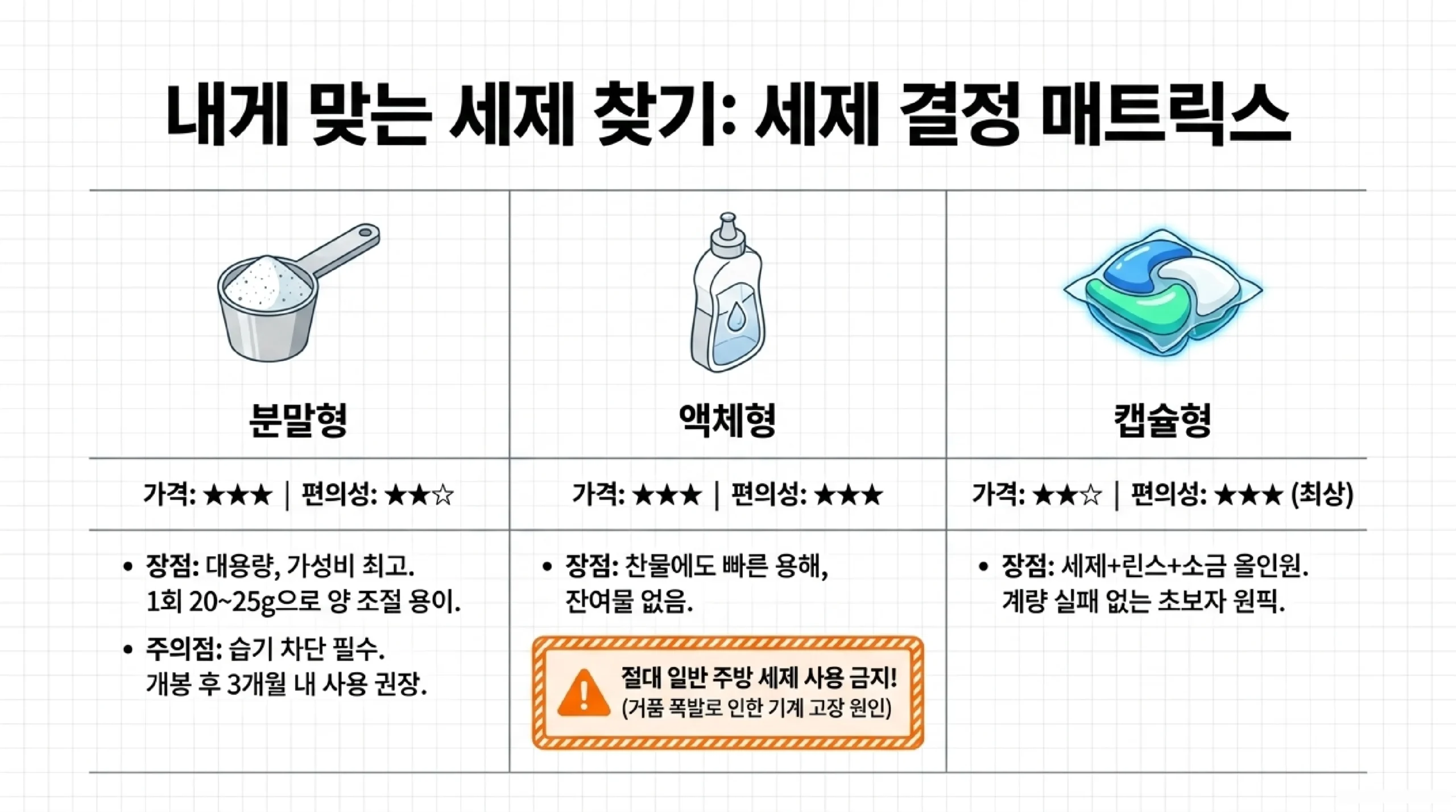 린스와 소금의 역할 — 뿌연 유리 방지와 석회 찌꺼기 예방