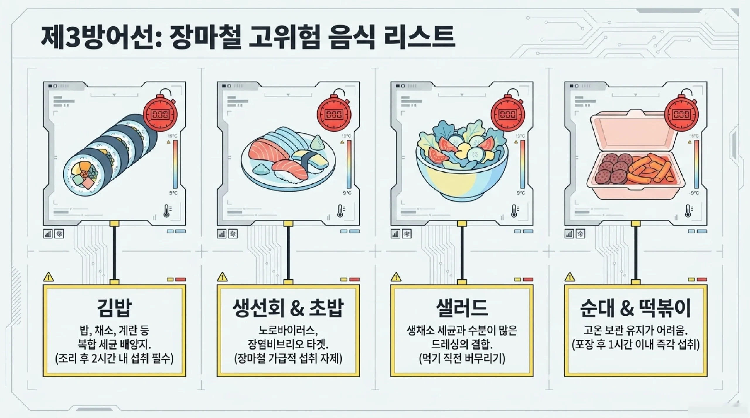 배달·외식 식중독 예방 — 포장 확인·배달 시간·안전한 외식 체크리스트