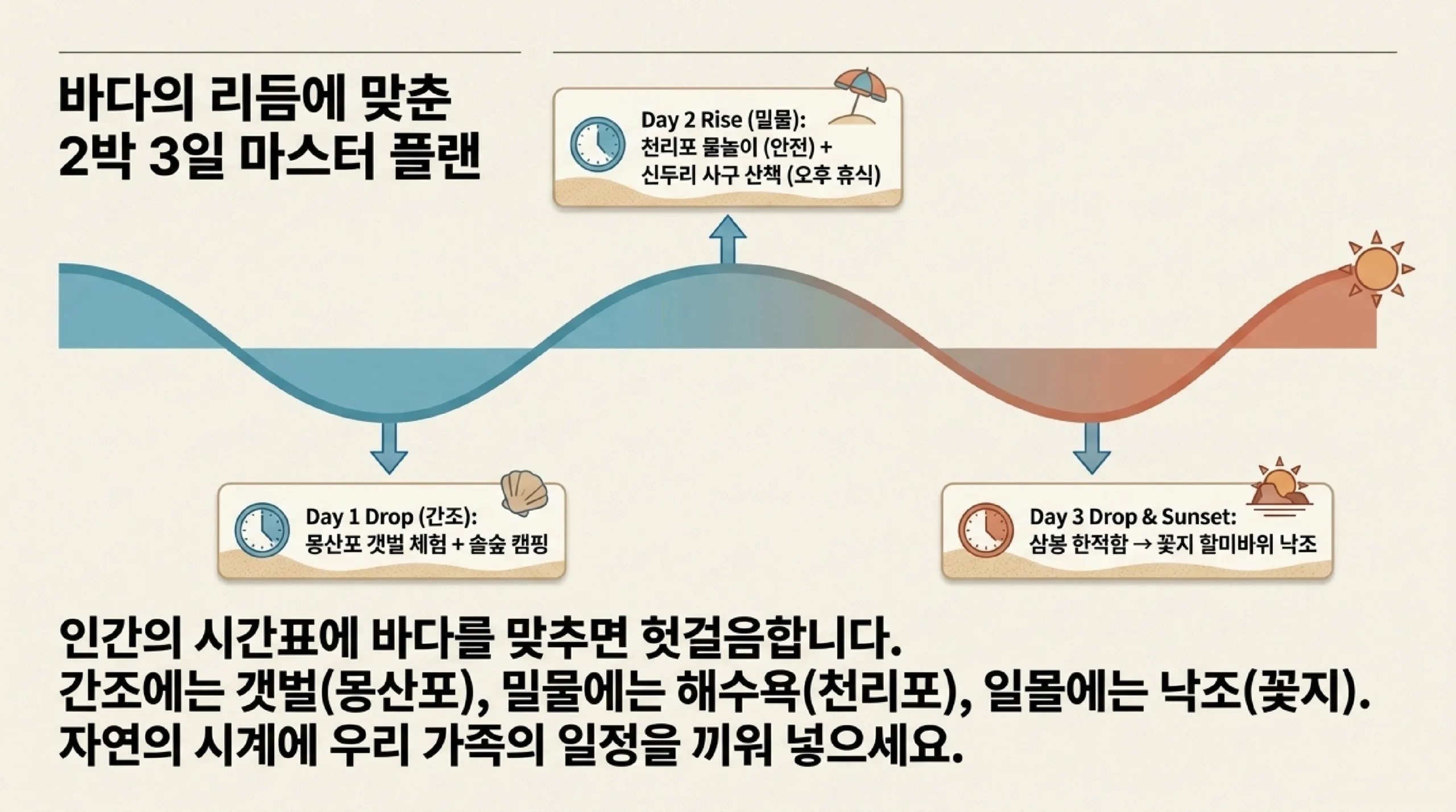태안 가족 여행 갯벌 준비물과 2박3일 동선
