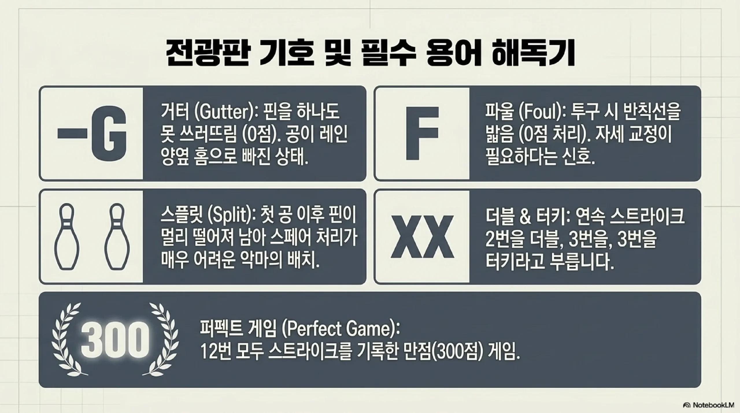 10프레임 특별 규칙 — 스트라이크 추가 투구 2번 스페어 추가 투구 1번 보너스 점수 계산
