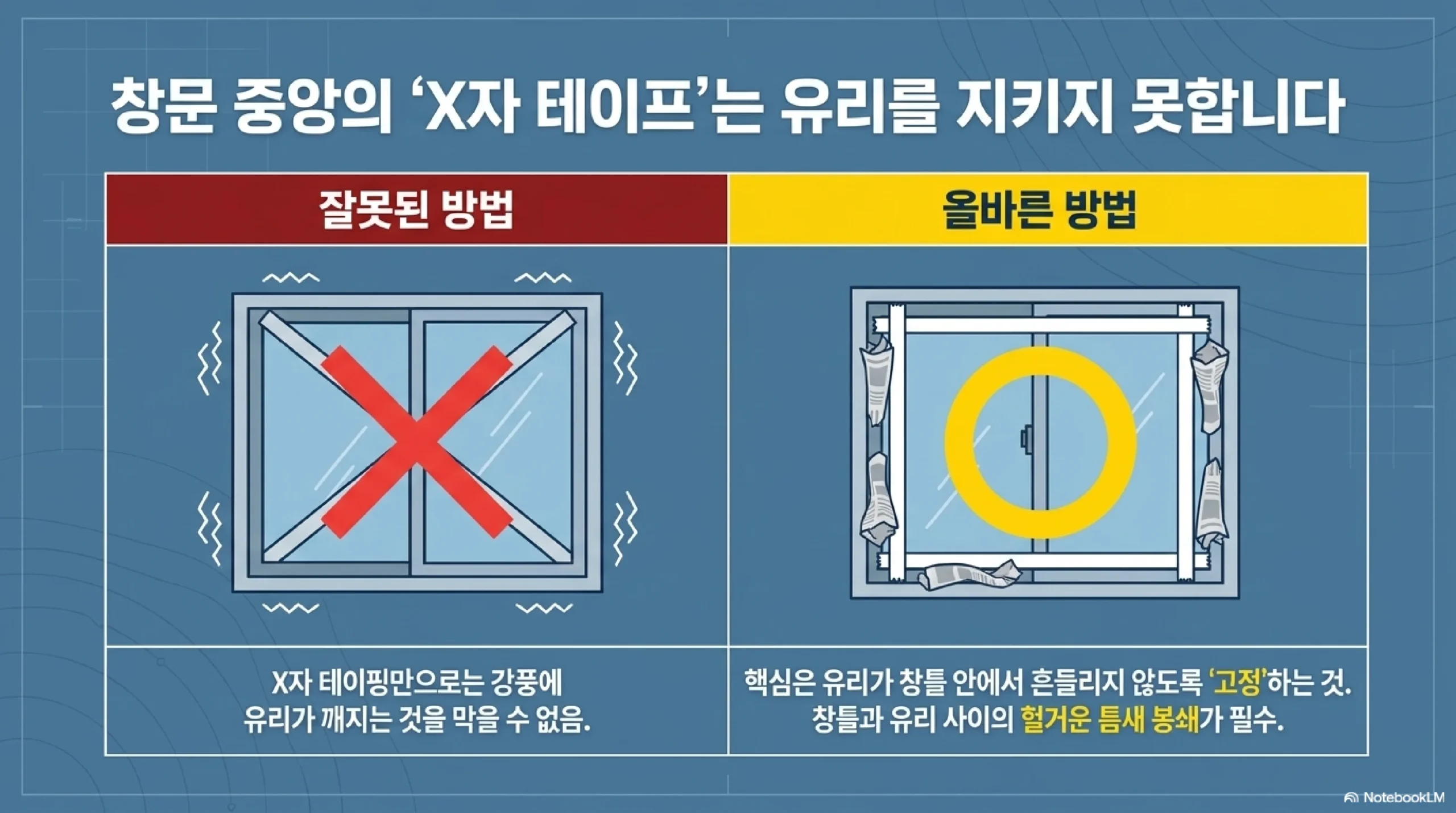 창문과 유리 지키기